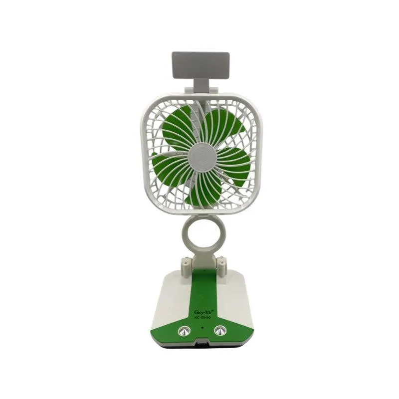 Rechargeable Foldable Cooling Fan KC-5900 Green