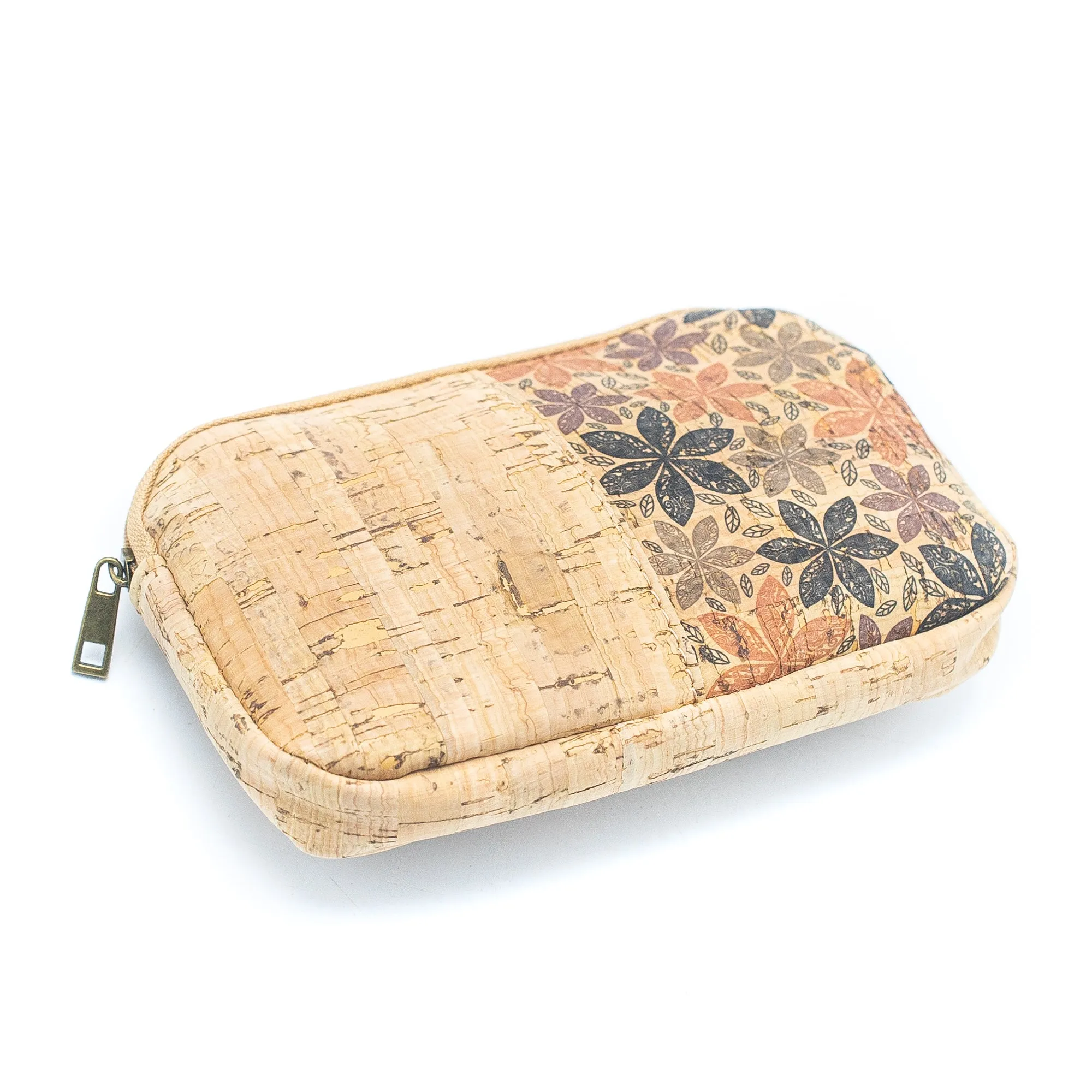 Rectangular Cork Print Women's  card coin Purses BAG-036 (8units）