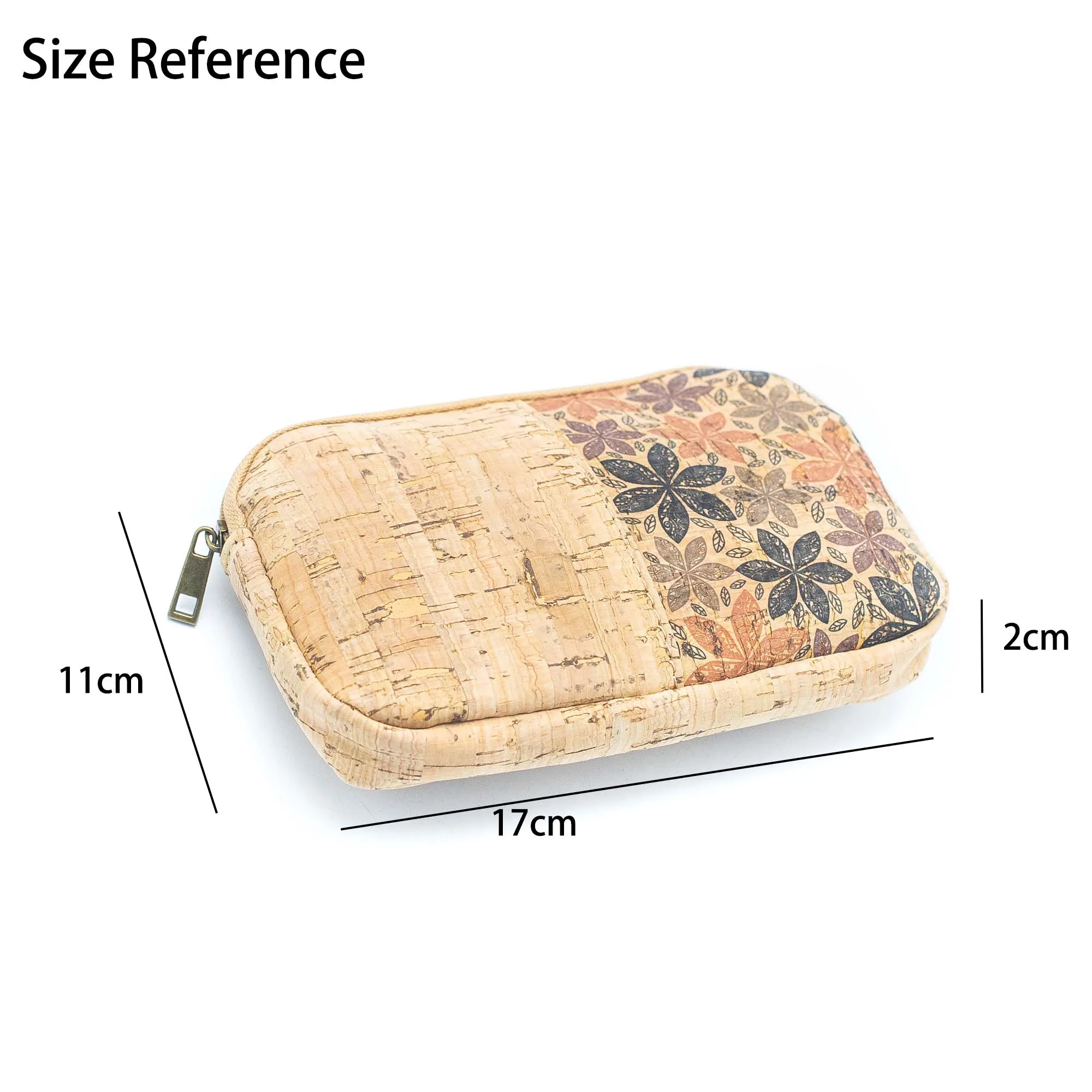 Rectangular Cork Print Women's  card coin Purses BAG-036 (8units）