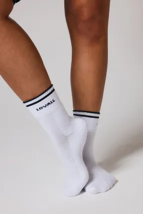 Ribbed Sports Socks - Vintage Navy