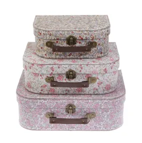 RJB Stone Vintage Floral Suitcase