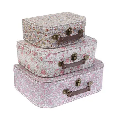 RJB Stone Vintage Floral Suitcase