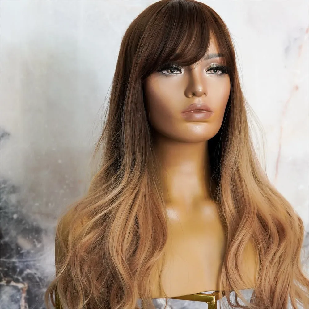 ROSA Brown Ombre Fringe Wig