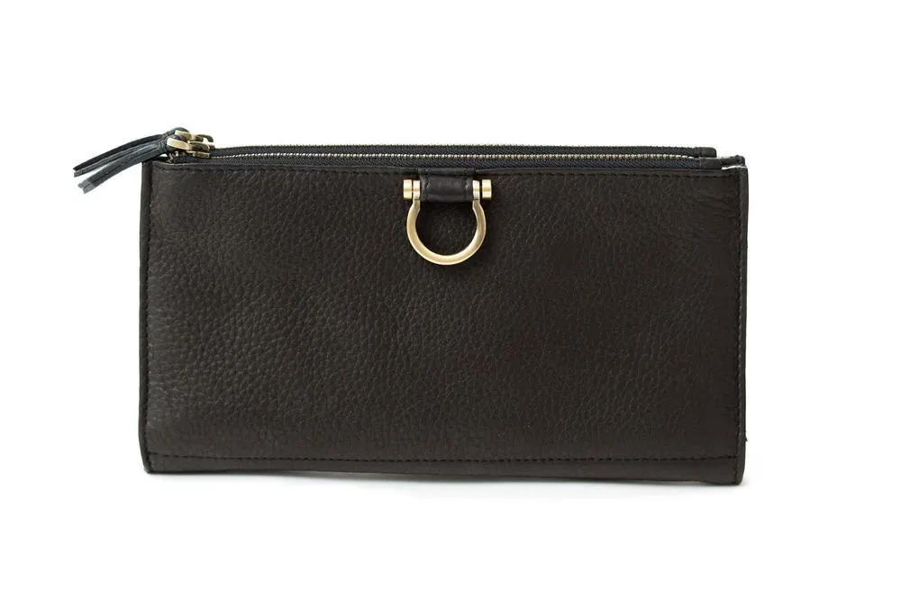 Sapahn Wallet: Parker Leather Wristlet