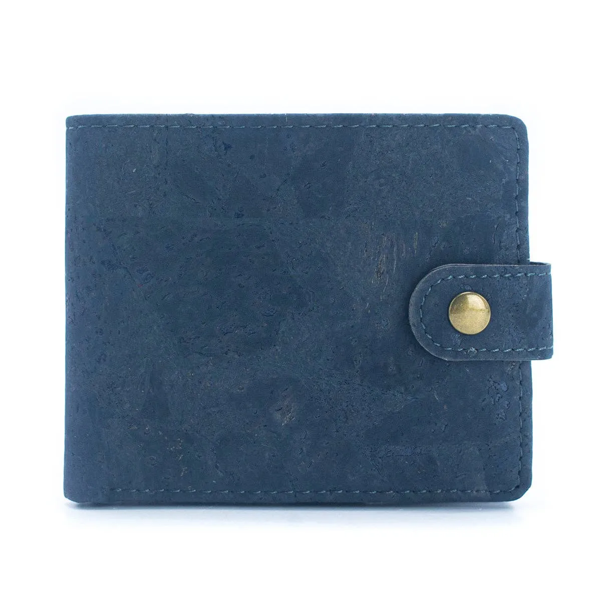 Sleek Bifold Cork Wallet with Snap Button BAG-2270-WALLET