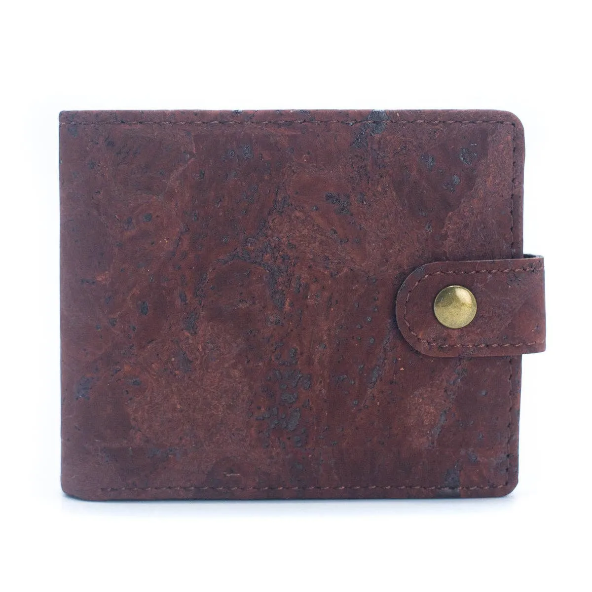 Sleek Bifold Cork Wallet with Snap Button BAG-2270-WALLET