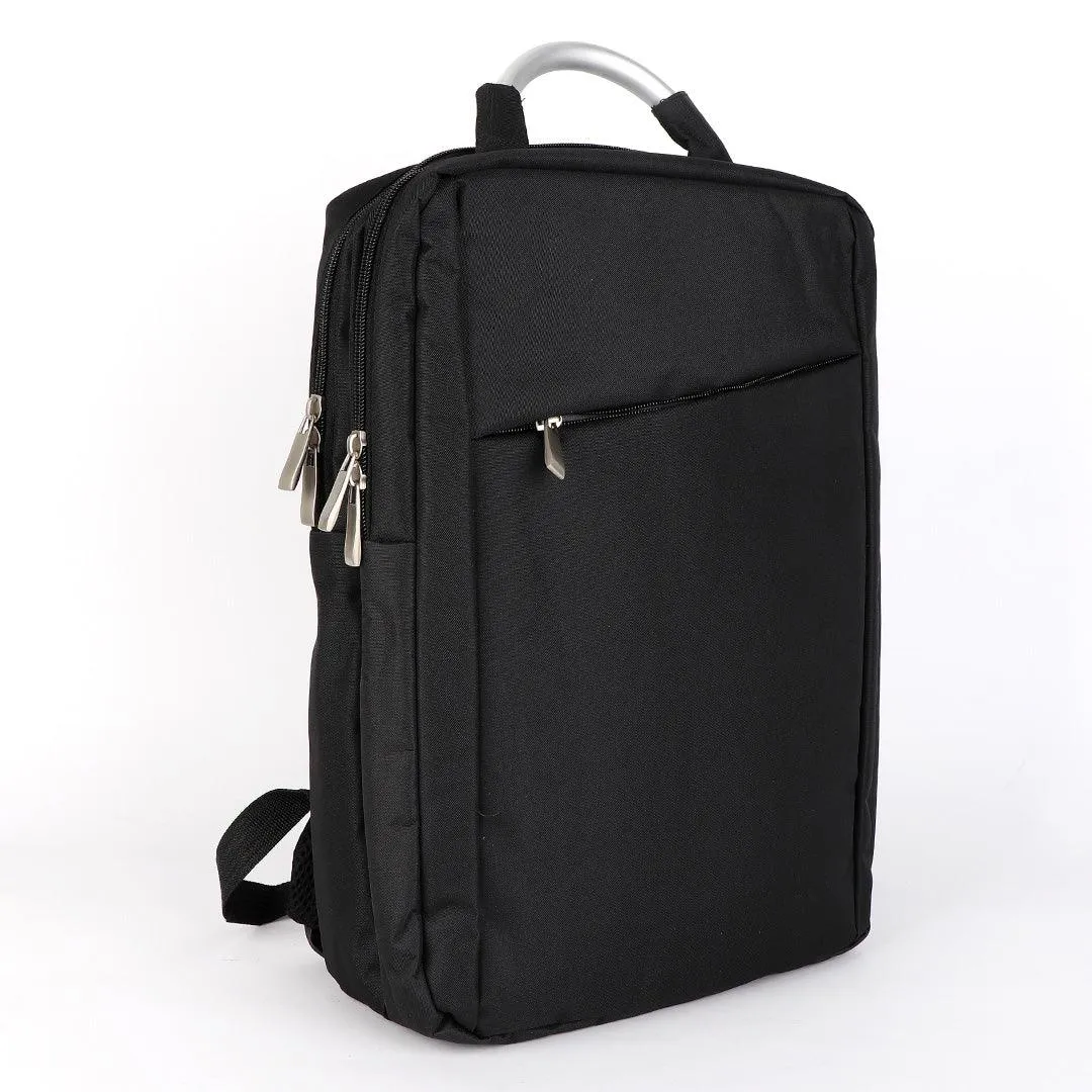 Smart Oxford Black Backpack