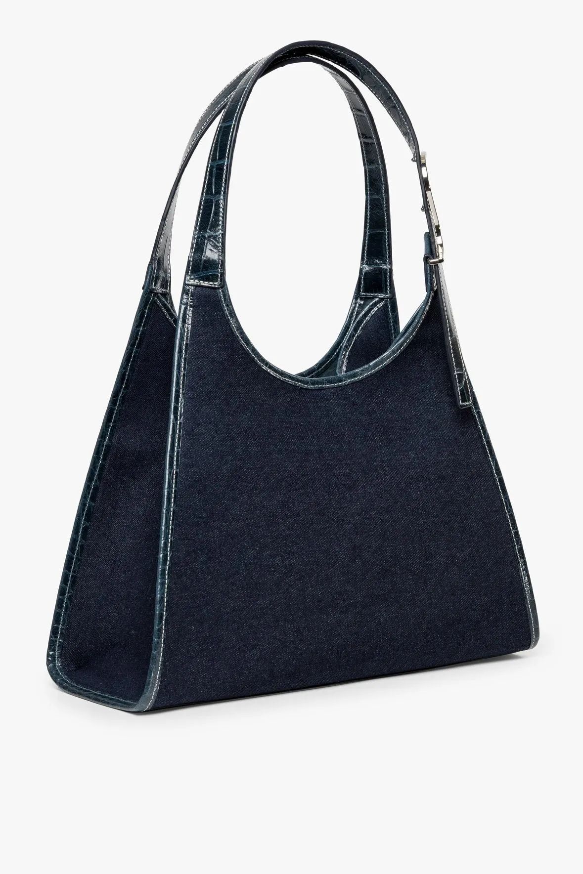 SOFT REY DENIM TOTE BAG | DENIM BLUE MIDNIGHT