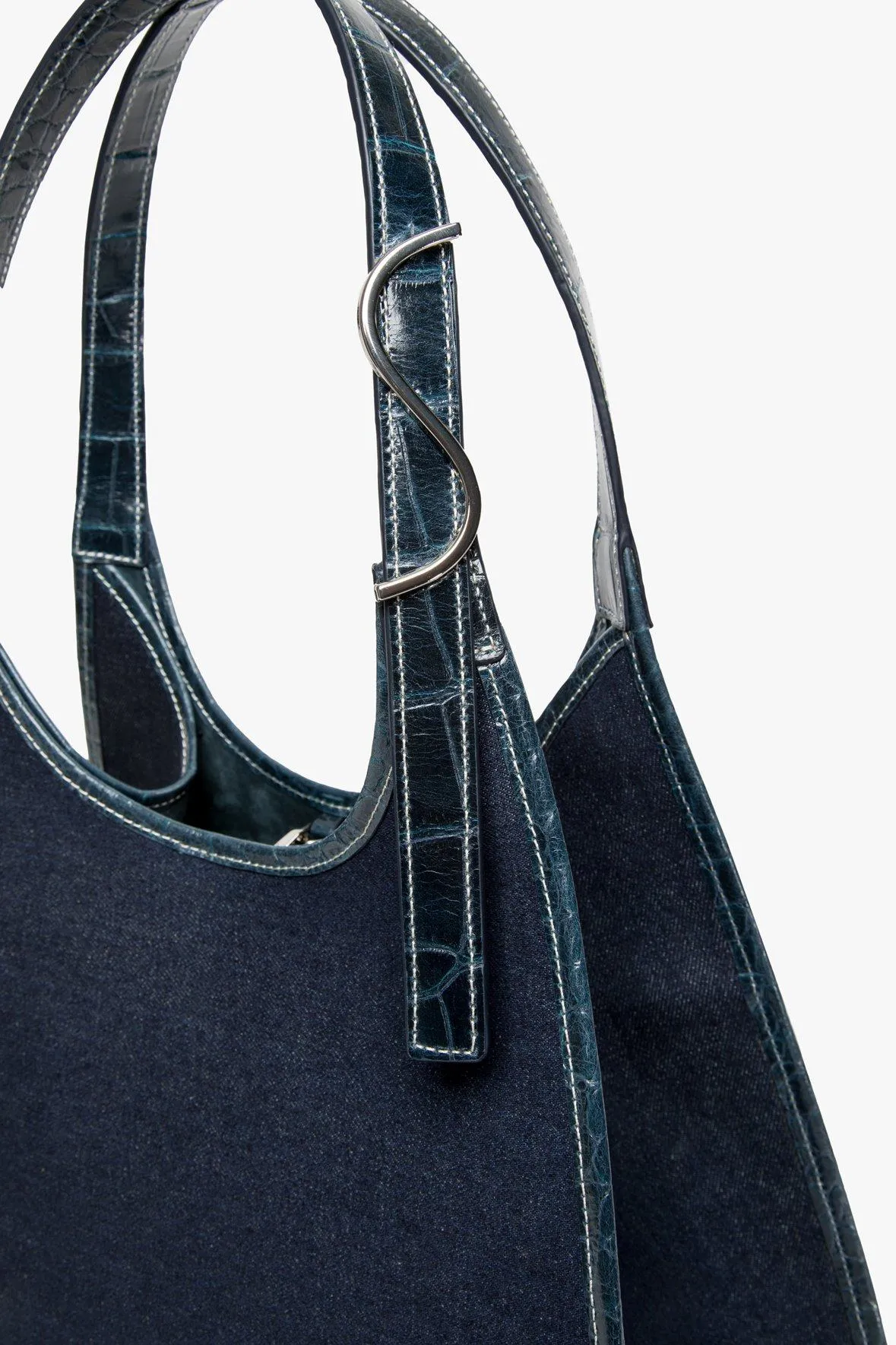 SOFT REY DENIM TOTE BAG | DENIM BLUE MIDNIGHT