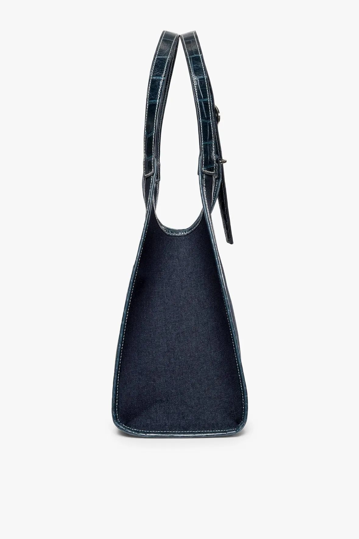 SOFT REY DENIM TOTE BAG | DENIM BLUE MIDNIGHT