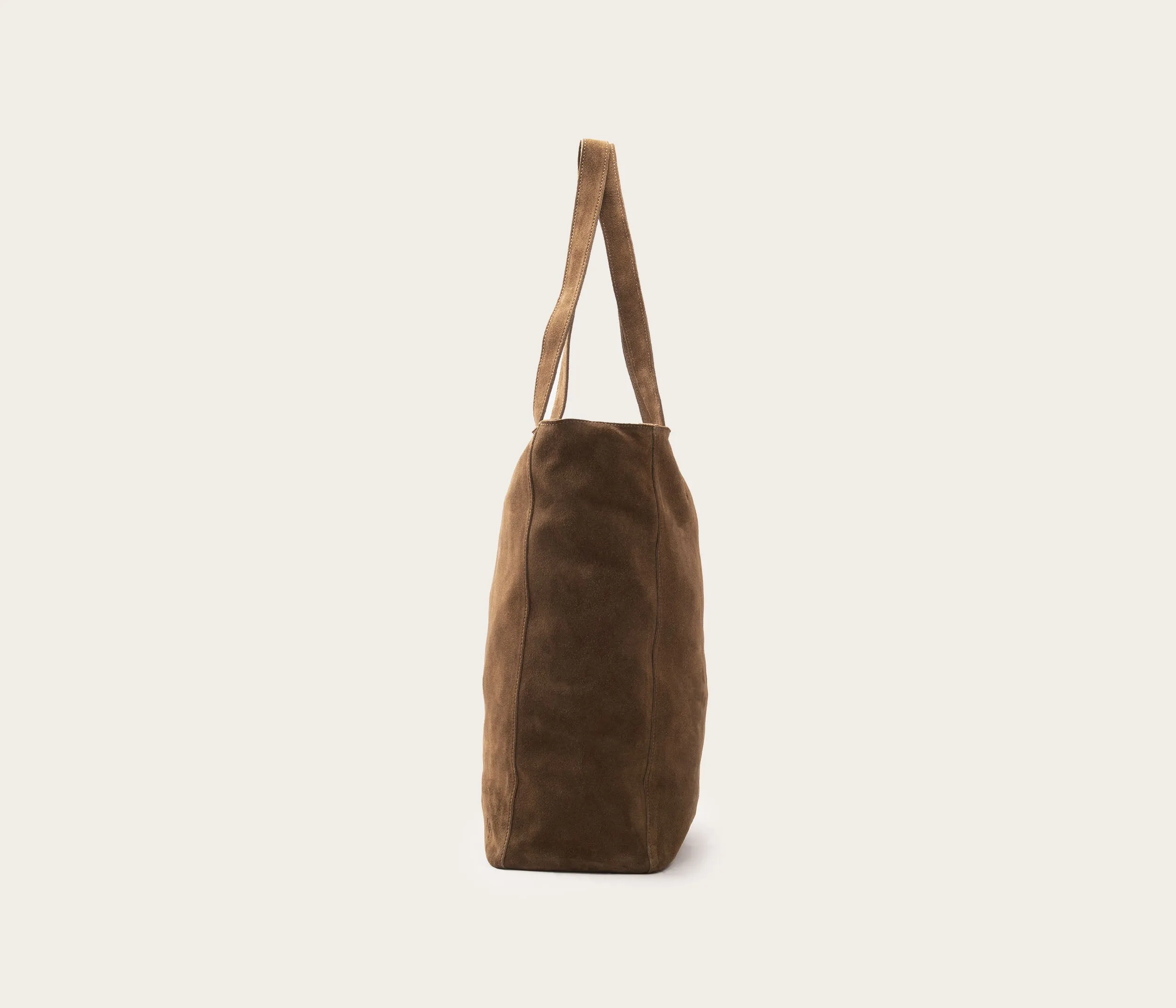 Solène Bag Taupe Velvet Tote Bag