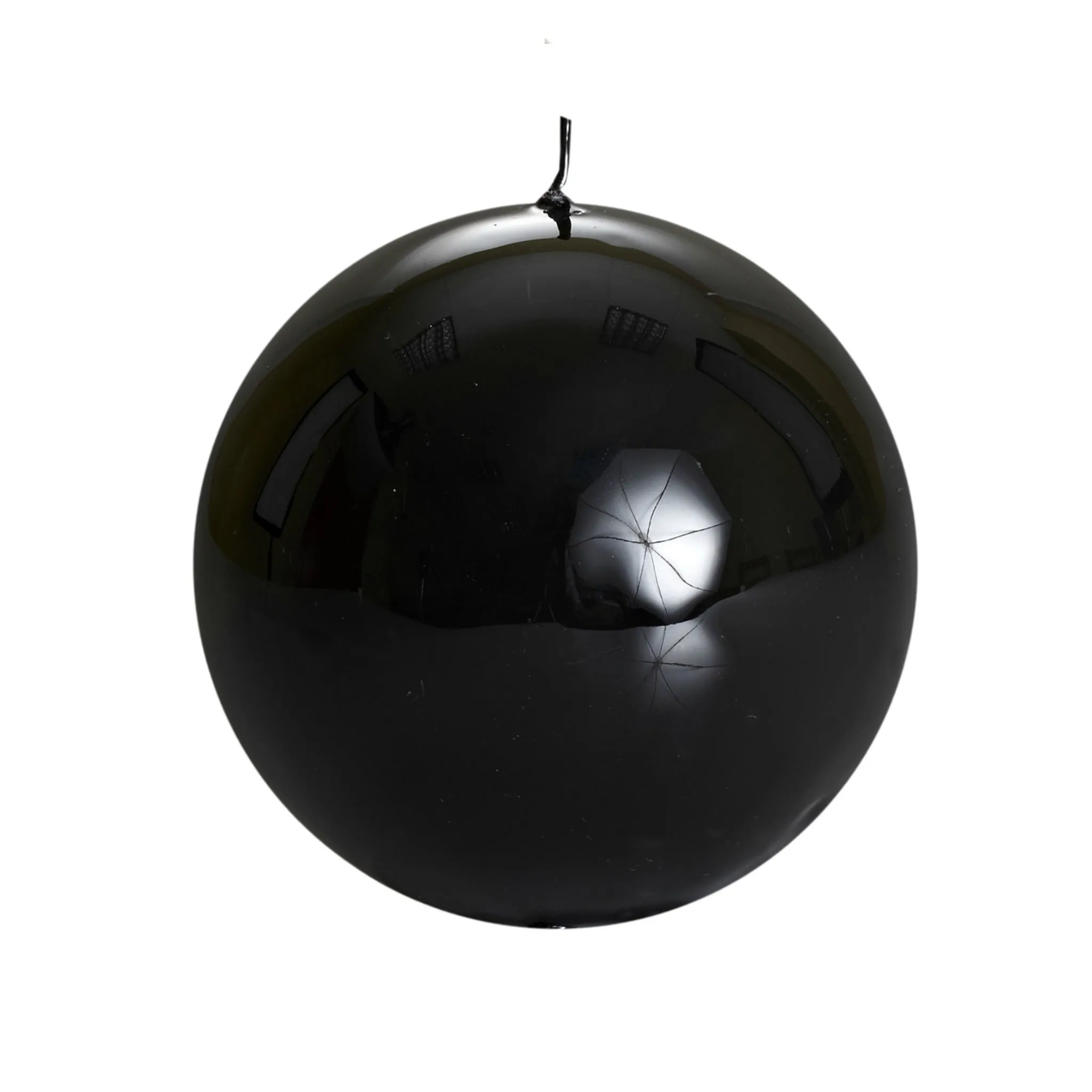 Sphere Ball Black Candle