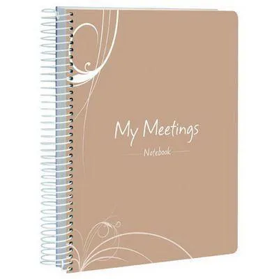 Spirax My Range P307D Notebook My Meeting Minutes Polypropylene Cover Spiral Bound 100 Page A5