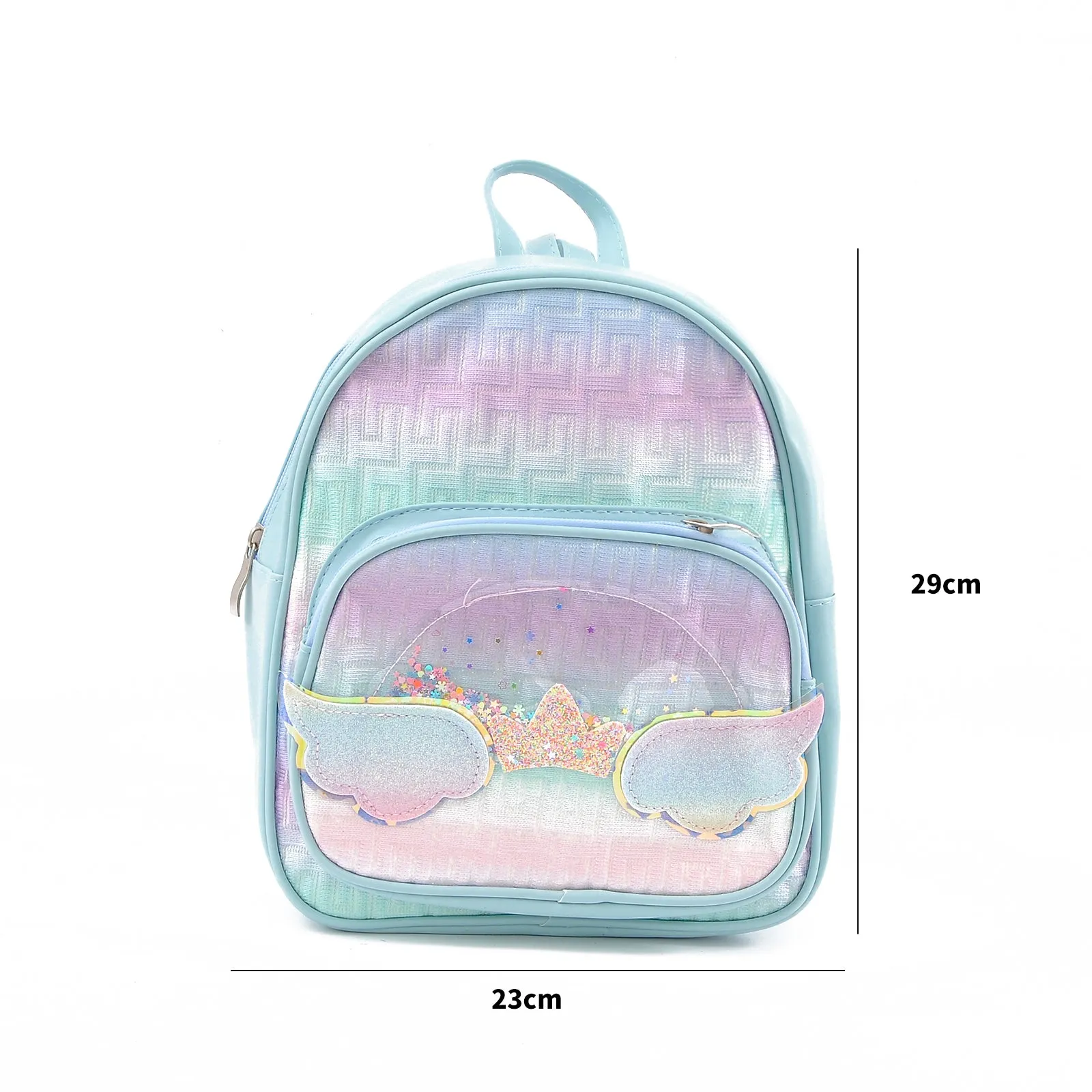 Stylish Crown Wings Mini Backpack.