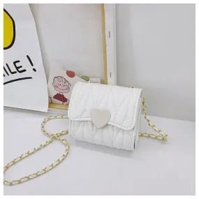 Sweet Mini Bag with Heart-Shaped Clasp