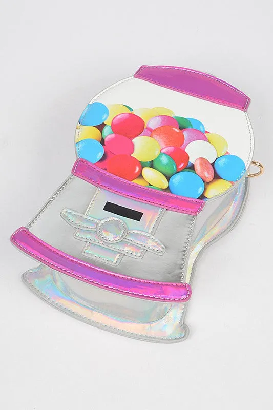 TEEK - Silver Gum Ball Machine Novelty Swing Bag