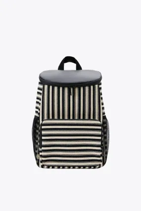 The Backpack Cooler in Black Stripe