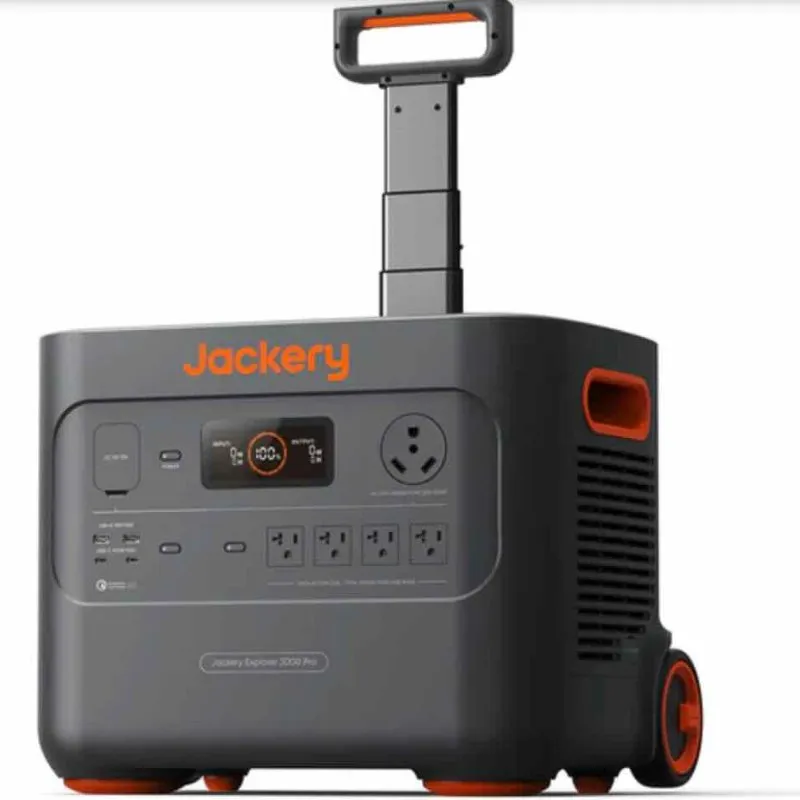 The Jackery Solar Generator 3000 Pro Portable Power Station with 1 Solar Saga Panel