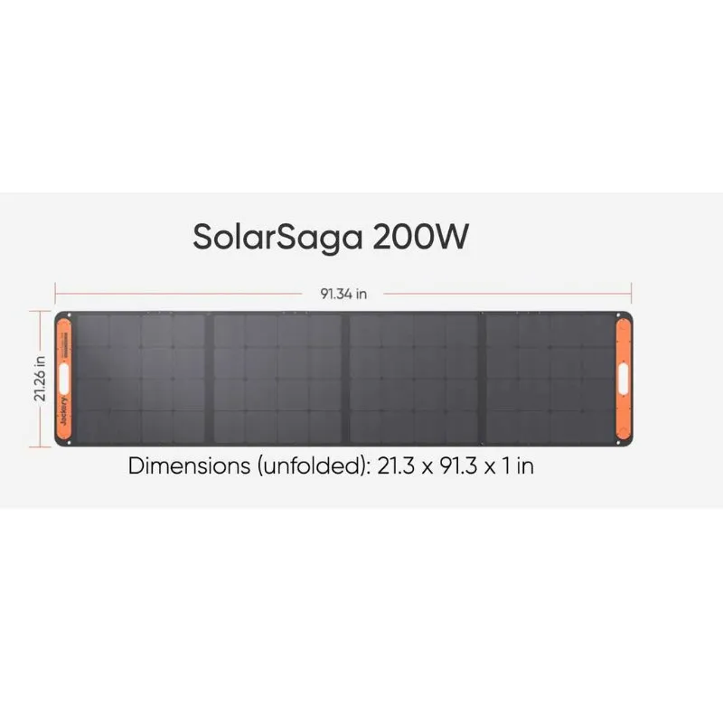 The Jackery Solar Generator 3000 Pro Portable Power Station with 1 Solar Saga Panel