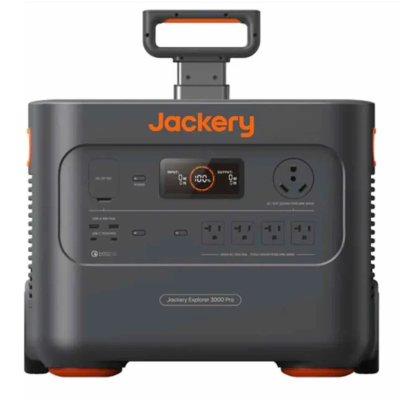 The Jackery Solar Generator 3000 Pro Portable Power Station with 1 Solar Saga Panel