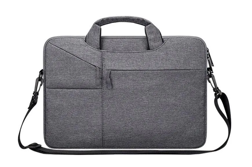 The Latest Casual Business Inner Padded Laptop Bag-Grey