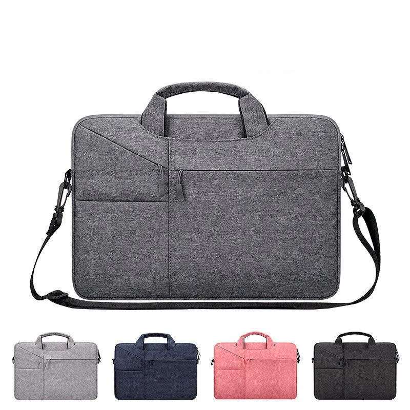 The Latest Casual Business Inner Padded Laptop Bag-Grey