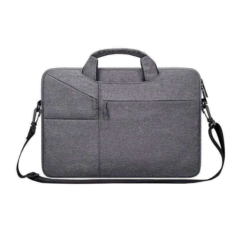 The Latest Casual Business Inner Padded Laptop Bag-Grey