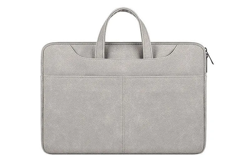 The Latest Sleek And Stylish Padded Inner Designed Laptop Bag-Beige