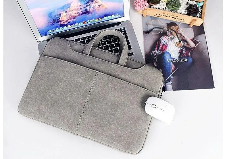 The Latest Sleek And Stylish Padded Inner Designed Laptop Bag-Beige