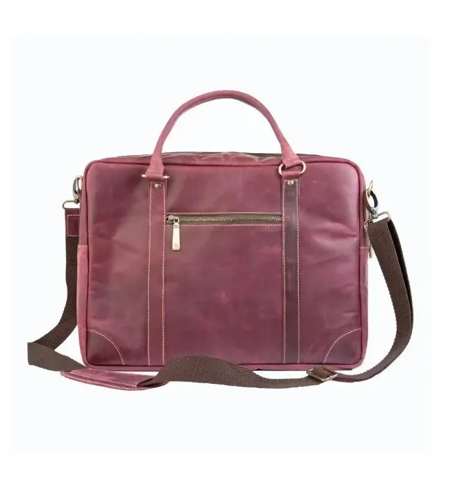 The maverick Marron Leather Laptop Bag