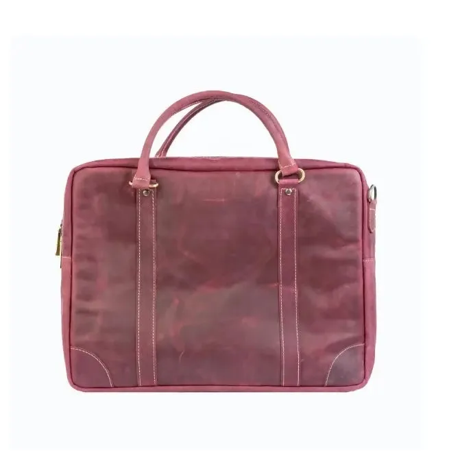 The maverick Marron Leather Laptop Bag