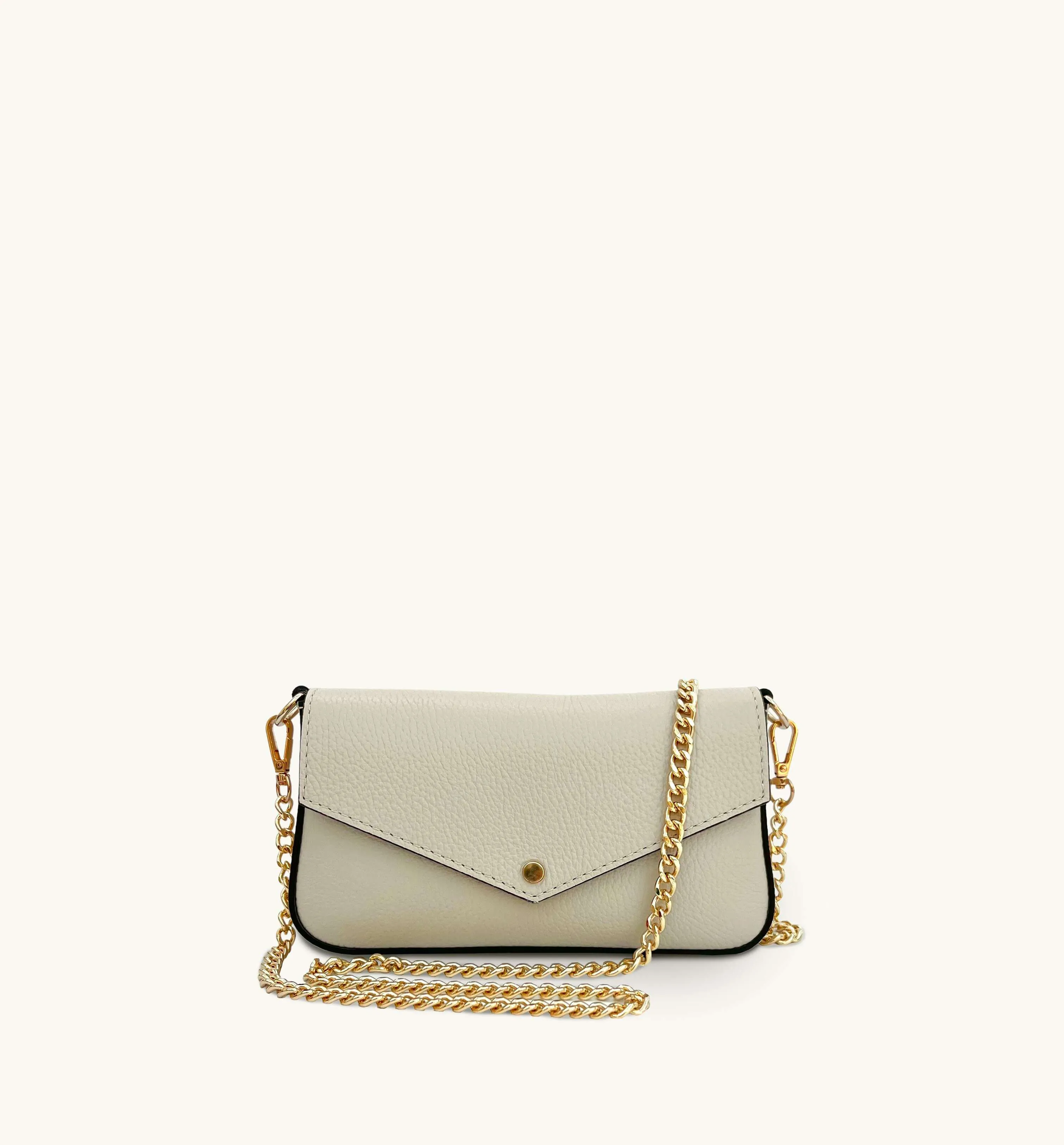 The Munro Stone Leather Shoulder Bag