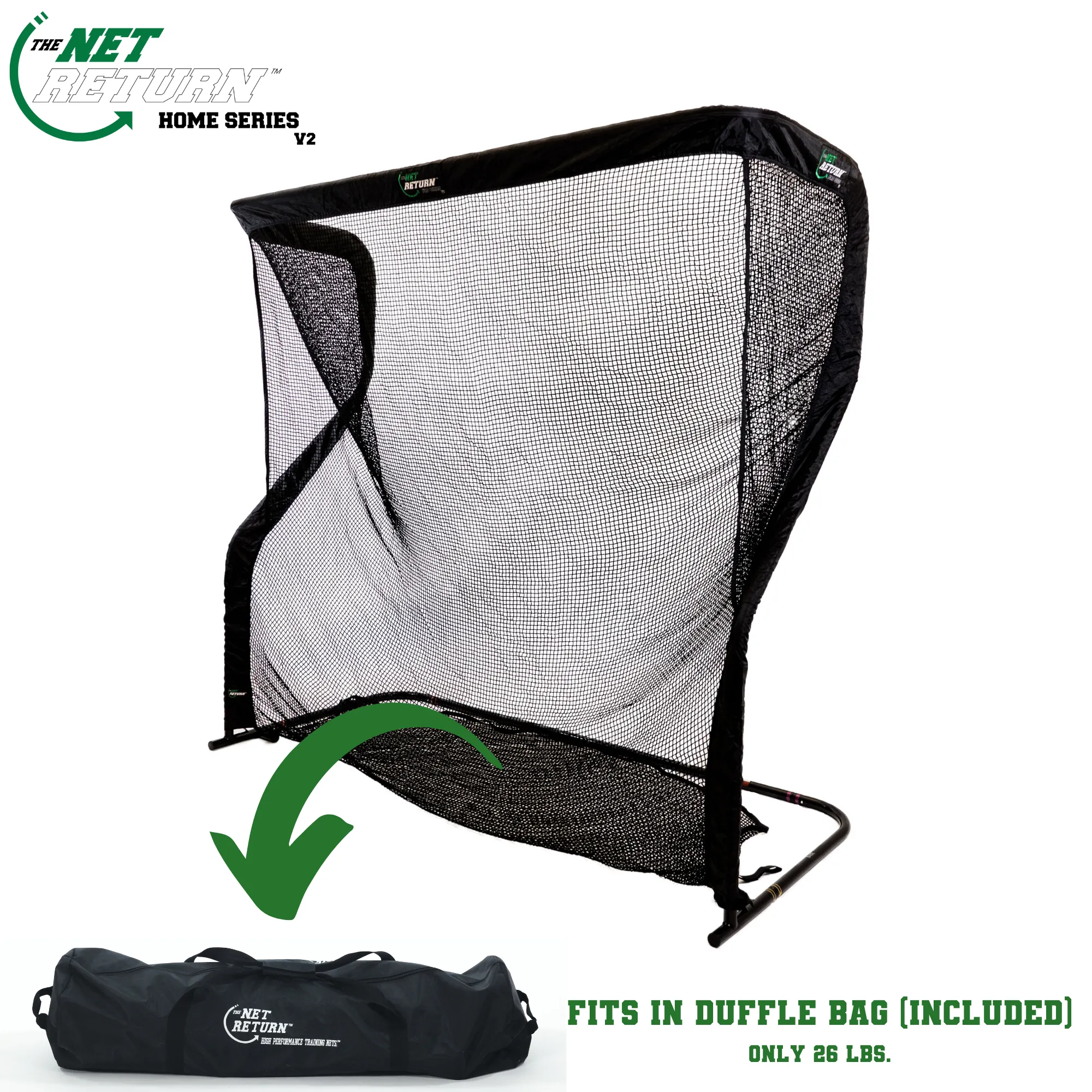 The Net Return Home Series V2- 7' x 7' Golf Net