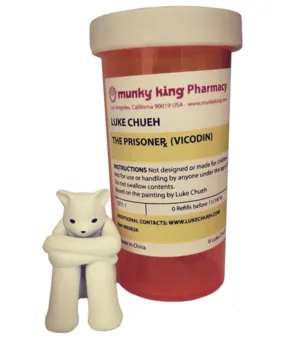 The Prisoner Vicodin Art Toy by Luke Chueh