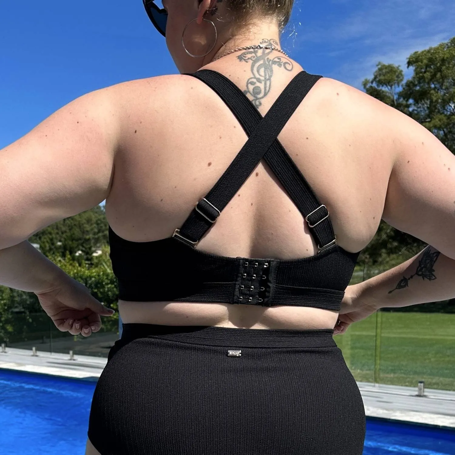 There Can Be Only One Bikini Top - Black