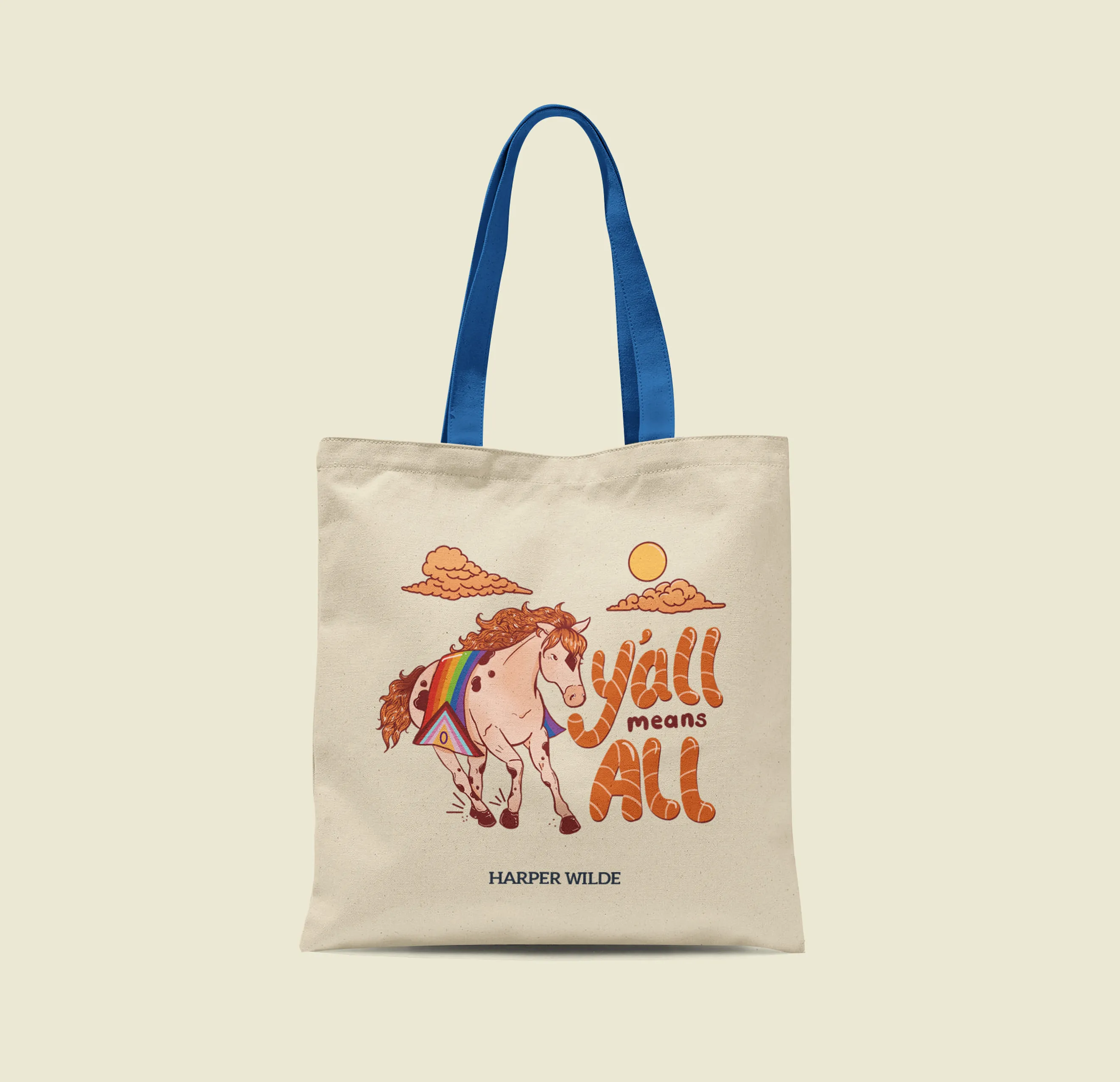 Tote: Y'all Means All - Beige