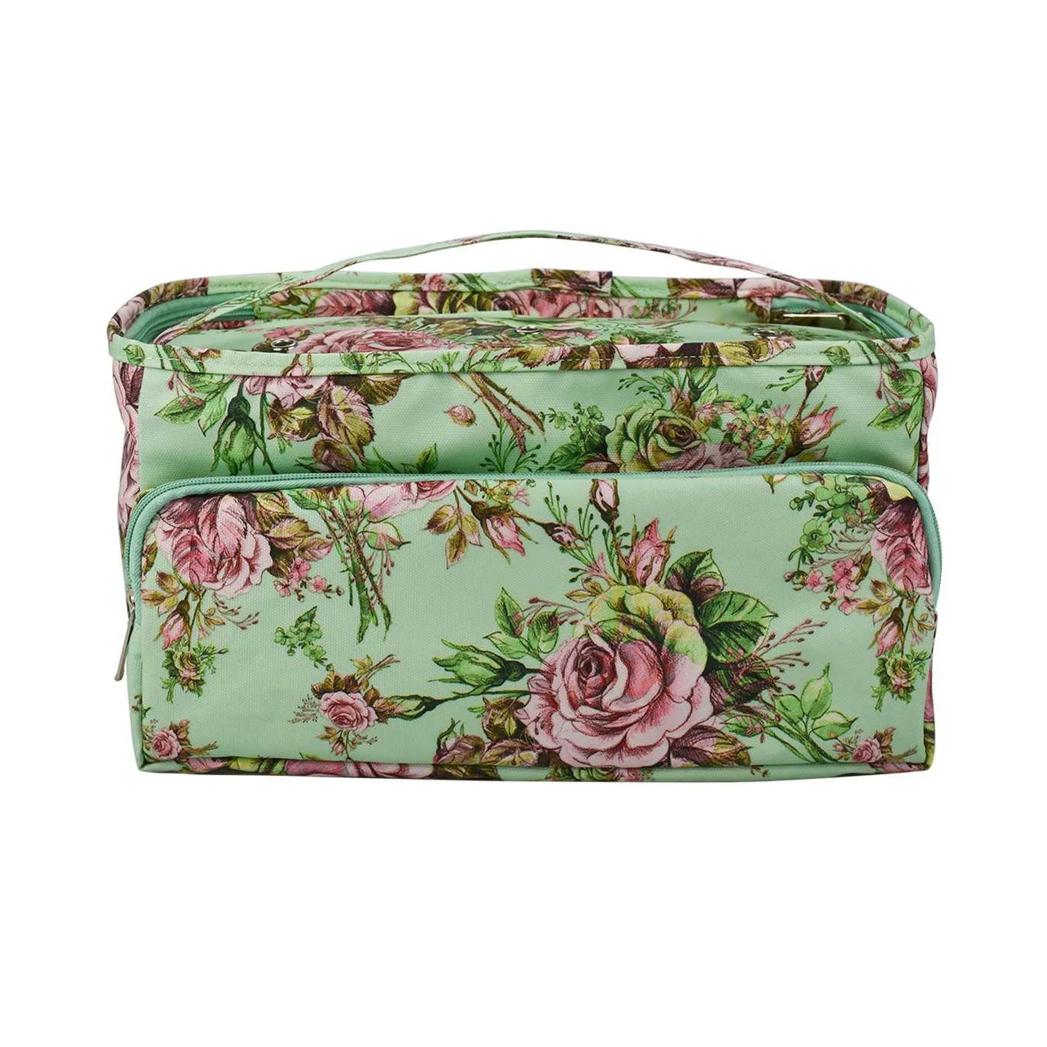 Universal Crafts Yarn Pouch #2 - Mint Florals