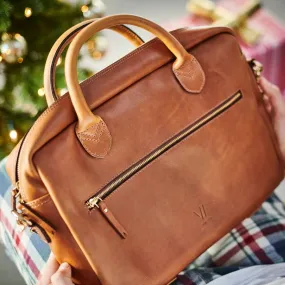 Vida Luxe Leather Laptop Bag