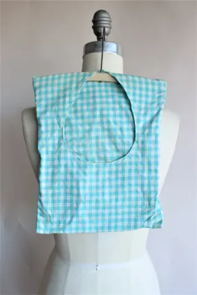 Vintage 1950s Gingham Clothespin Bag