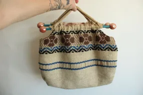 Vintage 1960s Reversible Needlework Bag