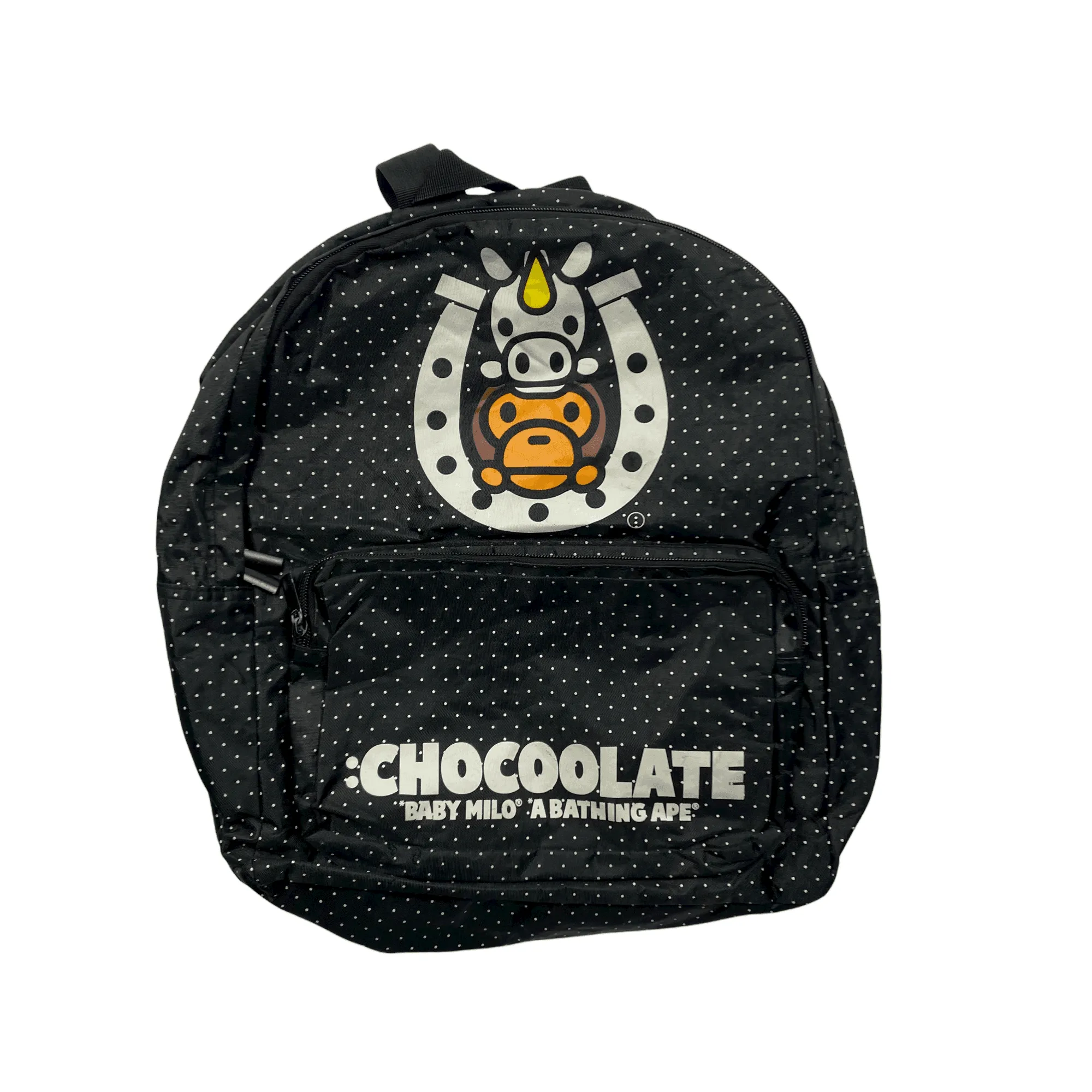 Vintage Black A Bathing Ape (BAPE) x Chocolate Backpack Bag