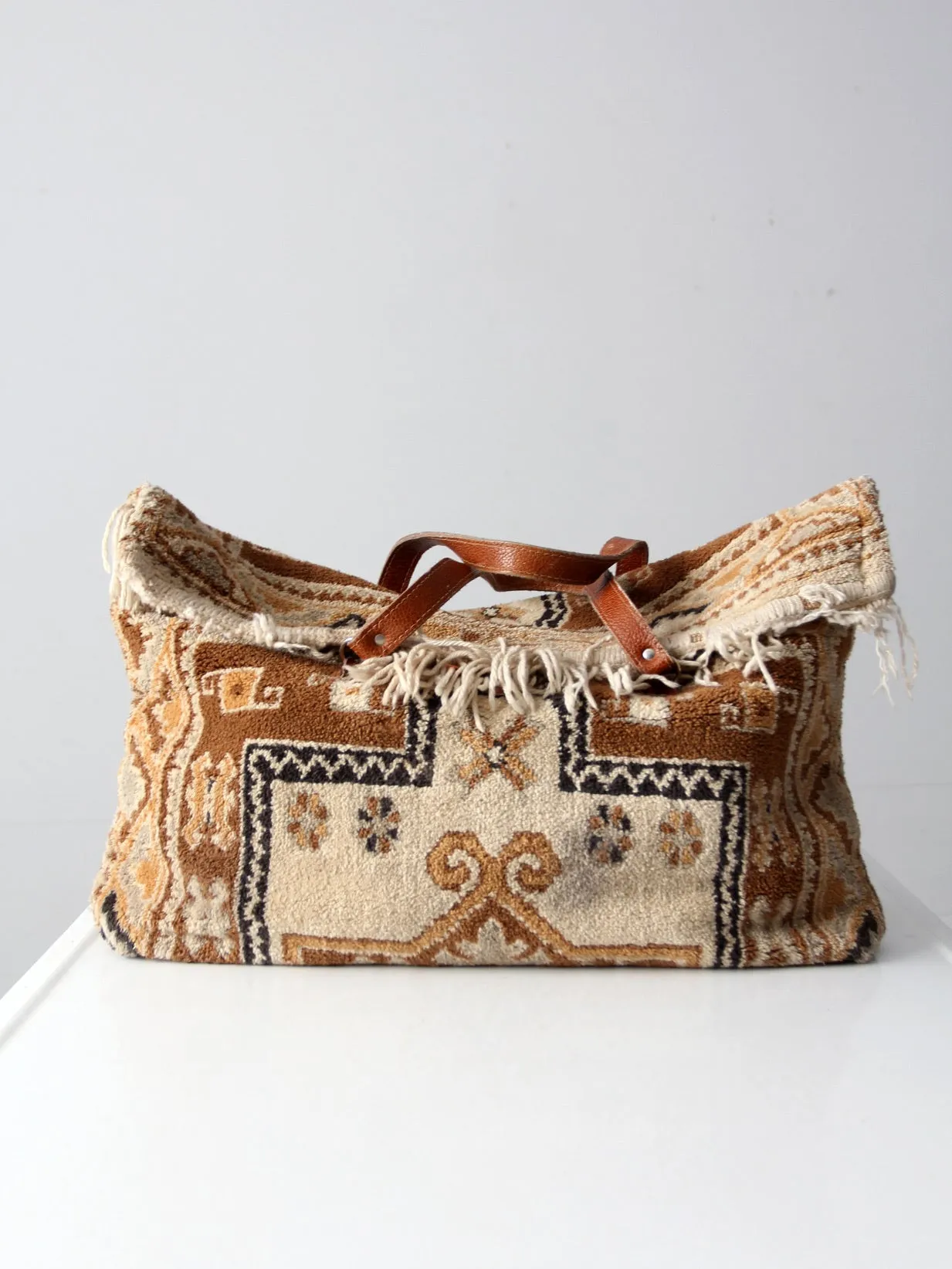 vintage carpet bag