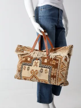 vintage carpet bag