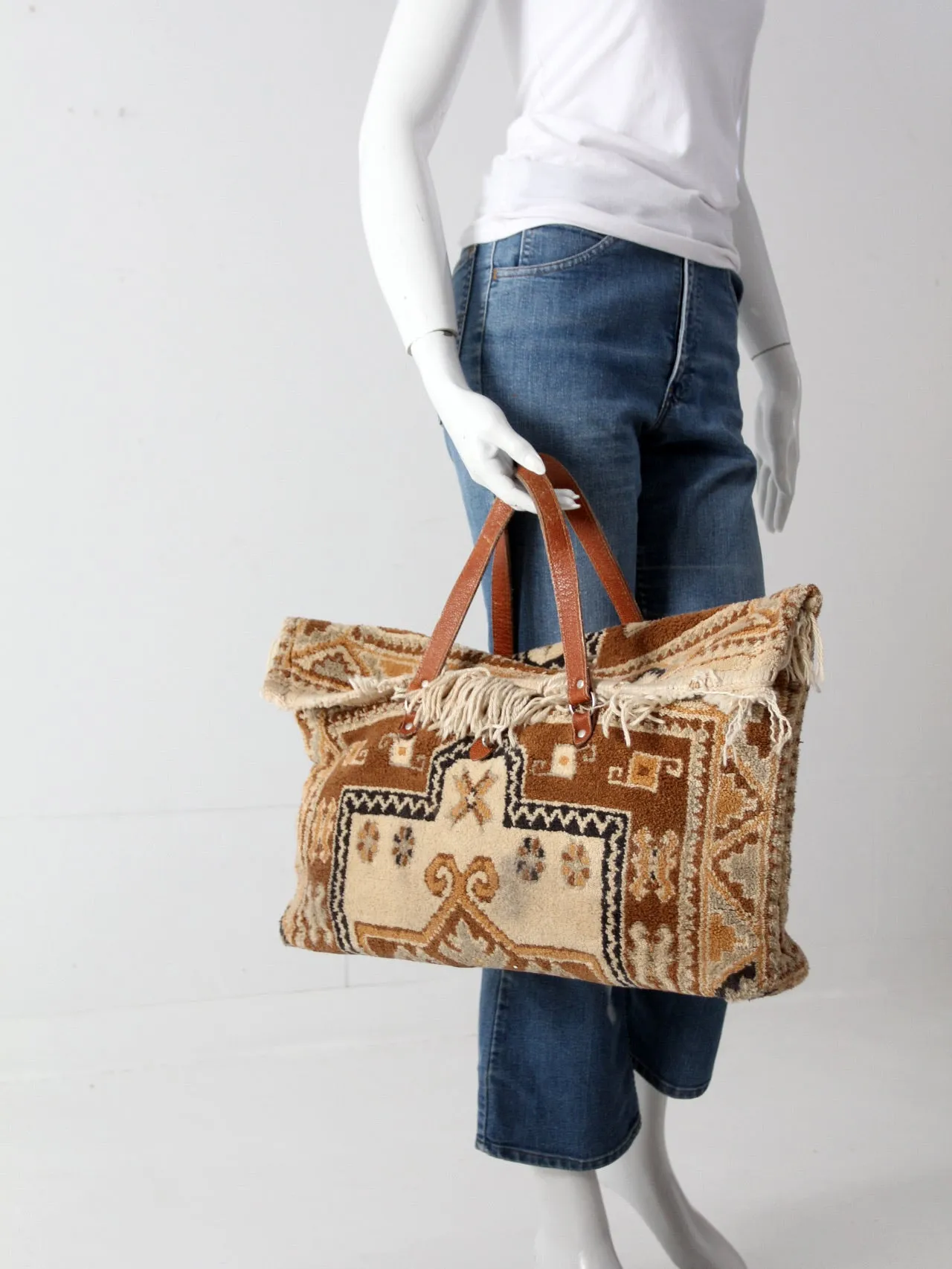 vintage carpet bag