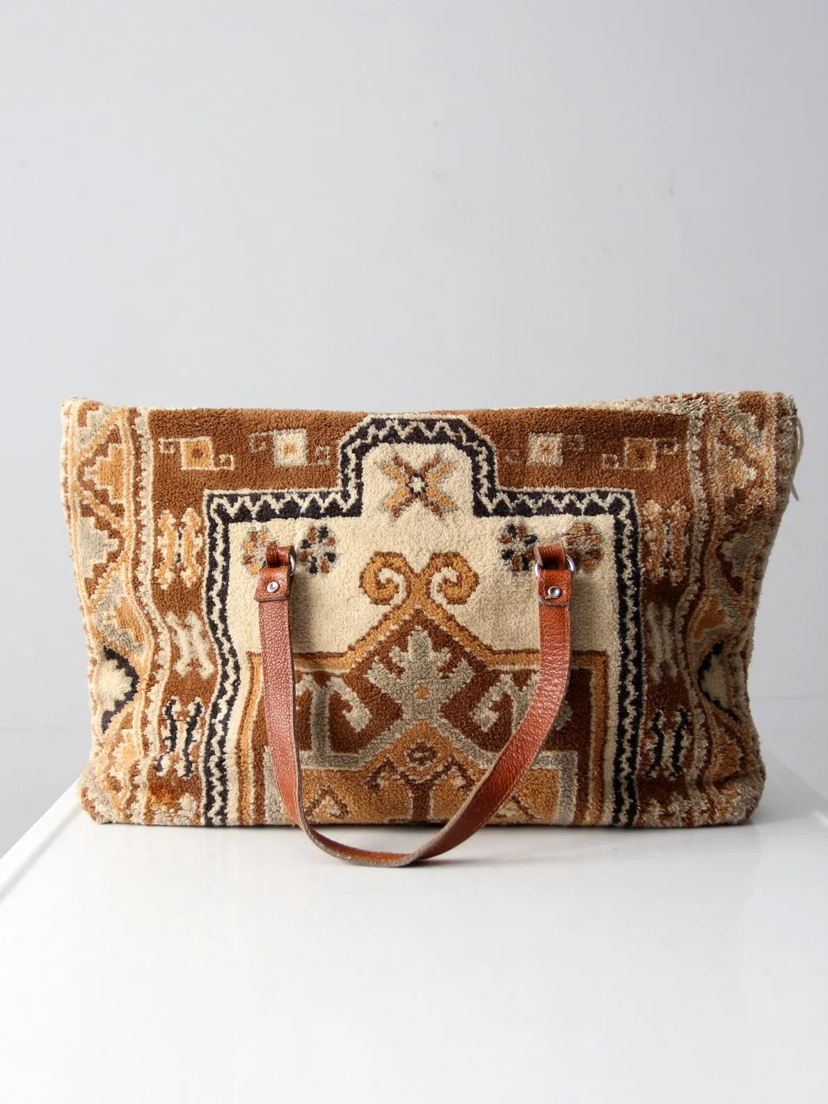 vintage carpet bag