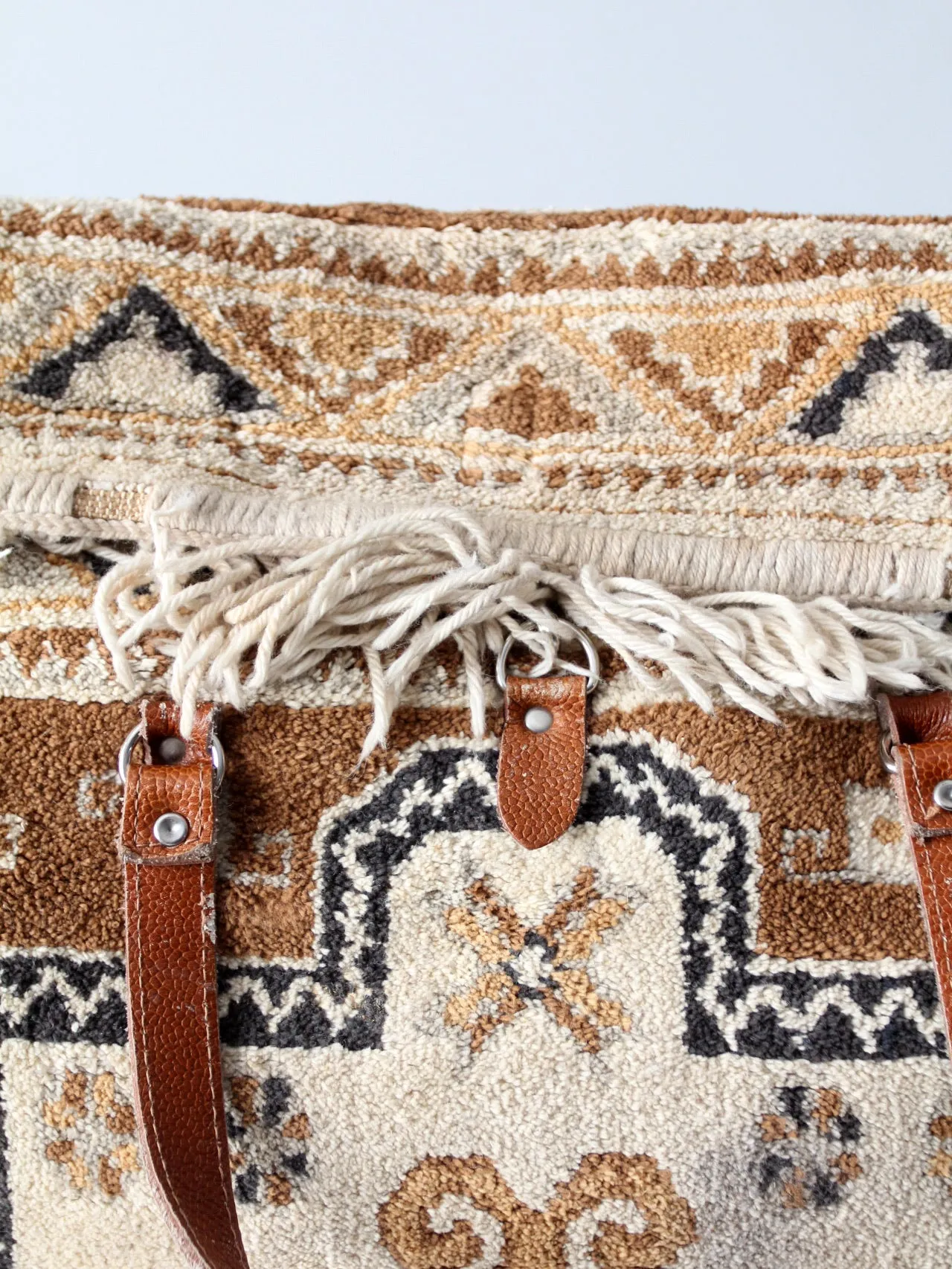 vintage carpet bag