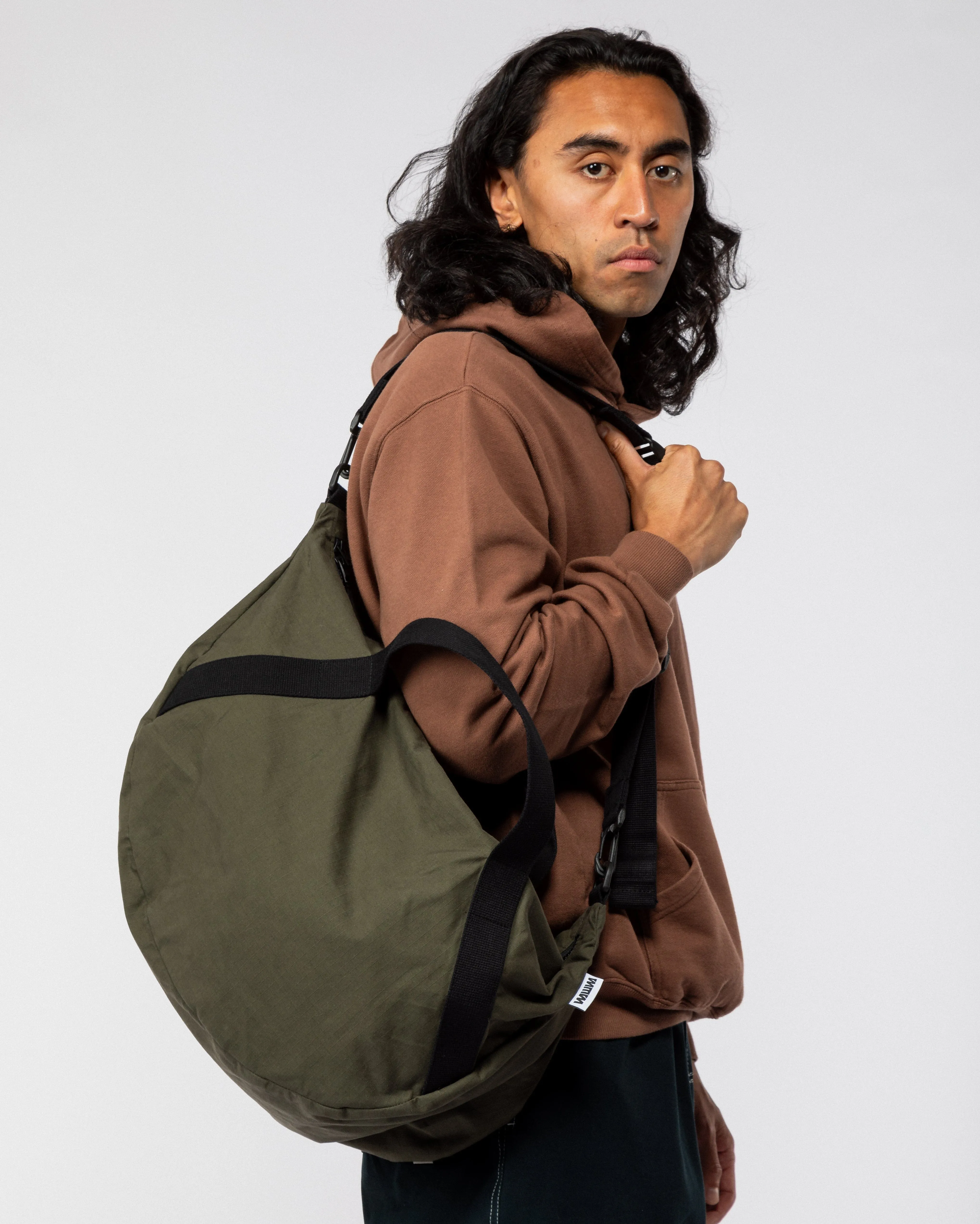 Water Resistant Duffle Bag - Dark Olive