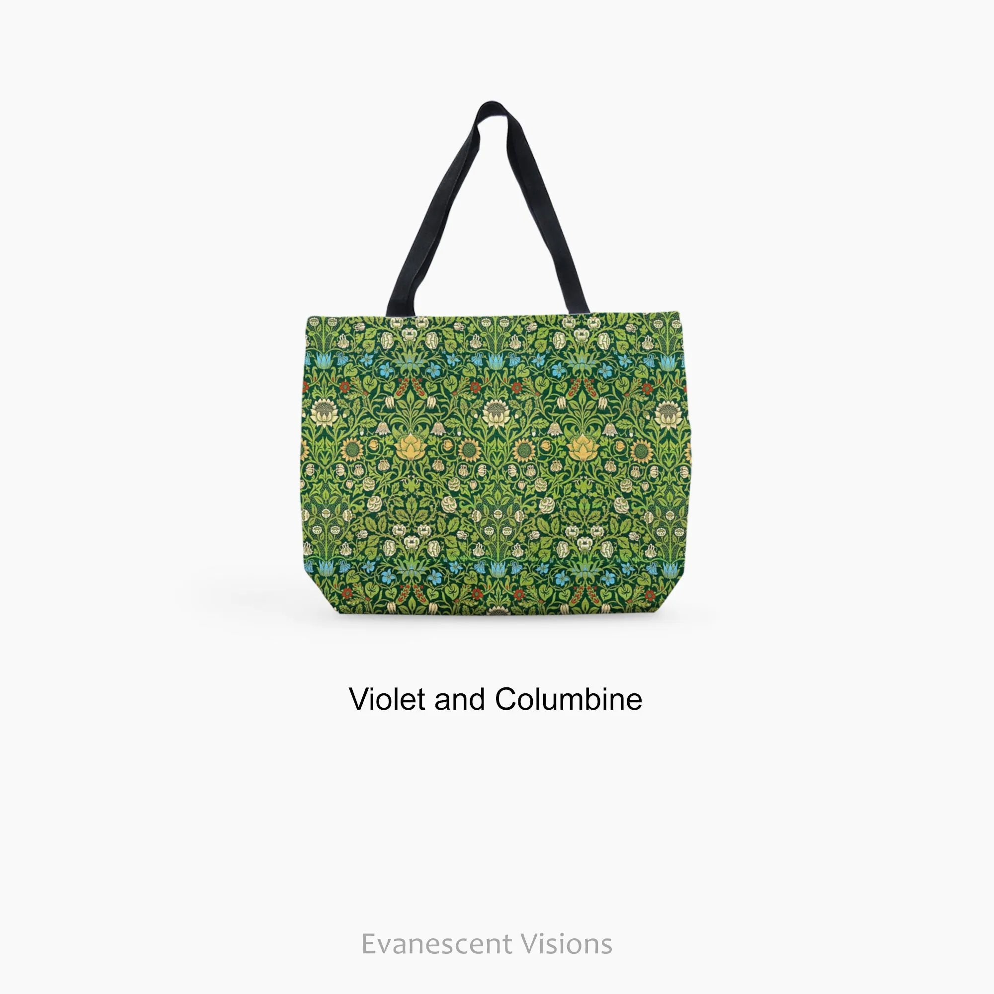 William Morris Patterned Large Canvas Art Tote Bag, Shopping Bag