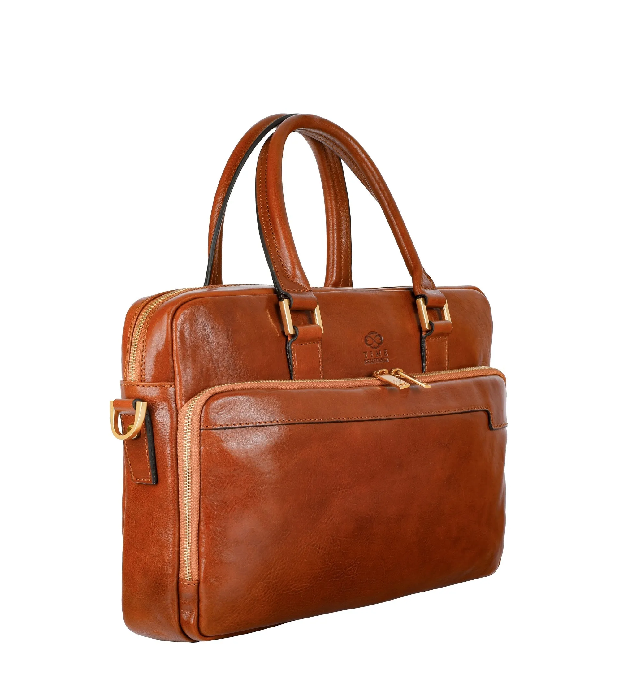 Womens Leather Briefcase Laptop Bag - Orlando