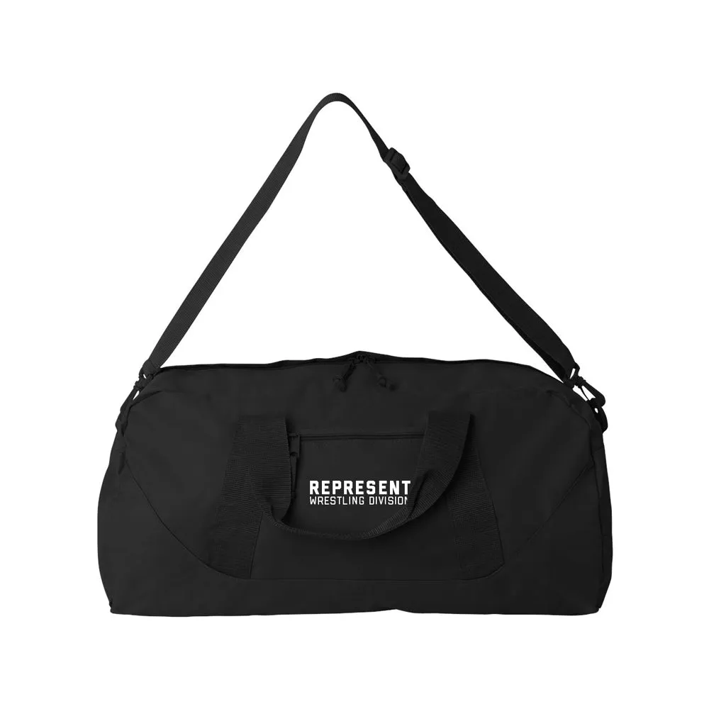 Wrestling Division Logo Gym/Travel Duffel Bag [BLACK] WRESTLING DIVISION